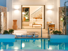 The villa is set in an elegantly landscaped courtyard and a private terrace with  Amirandes Creta Villa Private room in villa vacation rental 49284865