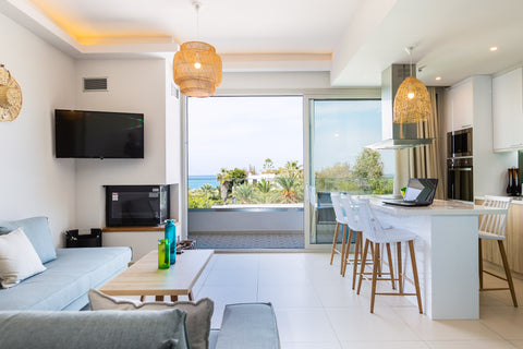 Adel Home is a brand new, modern, 3 bedroom apartment located just a few meters   Adelhome - Sea view & walking distance to beach! Entire rental unit vacation rental 29230098