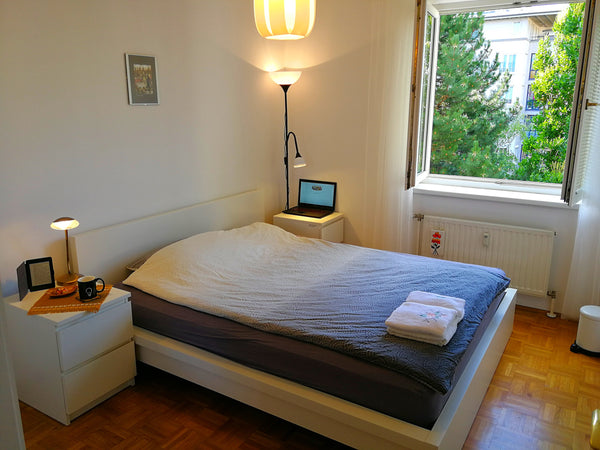 Easy access to the city center and located in a quiet neighborhood, overlooking  Vienna, Austria ☆Vienna Explorers☆ near Metro U4/U6 & Danube Canal Private room in rental unit vacation rental 23489005