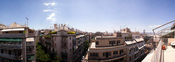 50m2 with a splendid sunny 70m2 balcony in one of the most interesting areas of  Athens, Greece Sunny penthouse w/h huge balcony of Athenian view Entire rental unit vacation rental 26550884