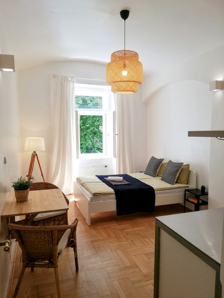A chic hide-away in a lovingly restored 1900's building in Prague's city center, Vienna, Austria Chic hide-away for 2 close to National Museum Entire rental unit vacation rental 6497083