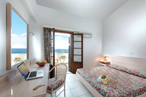 Amphitheatrically built over the paradise beach of Agios Petros, Niriides Hotel   Niriides - Apartment with 2 Bedrooms & Sea view Entire serviced apartment vacation rental 25365488