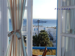 Conveniently located just 50 m from Platis Yialos Beach, Pelagos Studios enjoy a Platis Gialos, Greece Pelagos Studios 4 Adults Sea View Room in hotel vacation rental 32523614