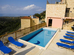 This villa is part of a group of 3 villas built on a steep hillside aside the vi  Comfortable holiday house for 10 persons, with swimming pool Entire home vacation rental 45804888