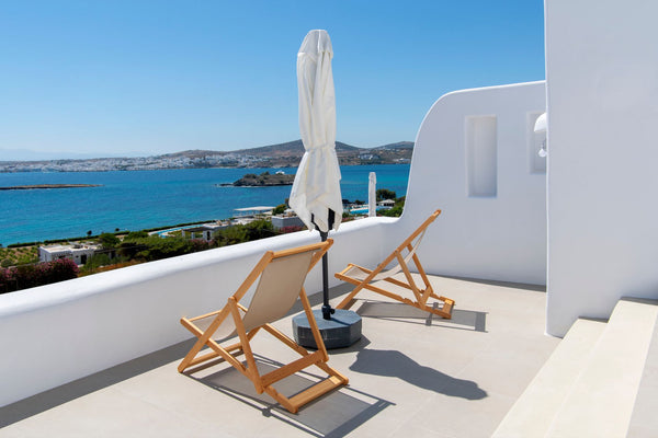 Two bedroom suite of Total size 63 sq. m. Has a living room with a kitchen. Each Patima, Greece Premium Two Bedroom Sea View Suite Entire serviced apartment vacation rental 44158416