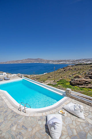 Large two storey villa with panoramic views of the sea and the island of Mykonos  Villa BiancaRosa with amazing views! Entire villa vacation rental 50717367