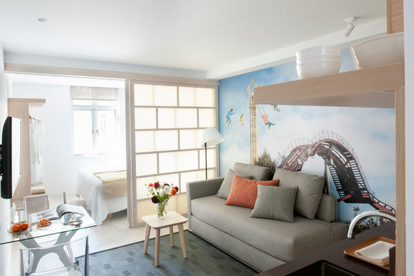 Brand new 30 m2 apartment with one double bedroom, a bathroom, a living room and  Central Located Minimalist Designed Apartment Entire serviced apartment vacation rental 39432199