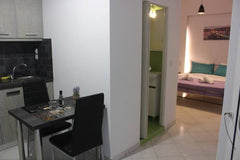 Aaron Studios Apartments A seaside holiday home in the small town of Agia Fotia  Ferma, Greece Agia Fotia -Studio witn balcony Entire rental unit vacation rental 31365118