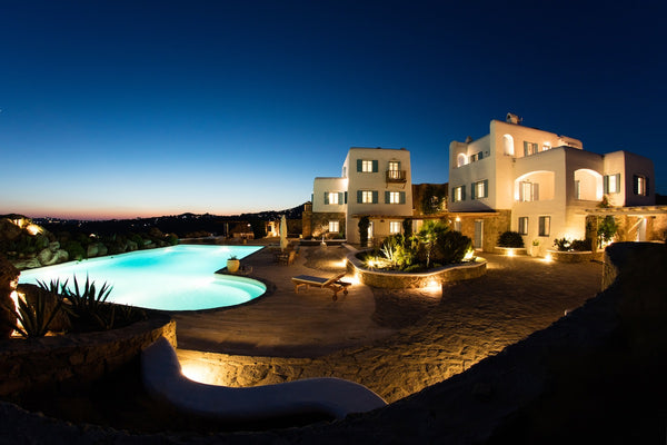 Located near Super Paradise Beach, in a privileged spot of Mykonos island, with  Athens, Greece Villa Paradiso 5 bedrooms by Fantasia Villas Entire villa vacation rental 30086696