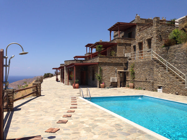 Beautiful stone built condo with sea-view in Andros. Luxurious interior, kitchen Greece Luxurious seaview 1bedroom condo with swimmingpool Entire townhouse vacation rental 13389513