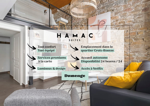 Discover this unique accommodation and its exceptional location in the 4th arron Lyon, France Hamac Suites - Suite Dumenge - 4 personnes Entire rental unit vacation rental 719343114428411545