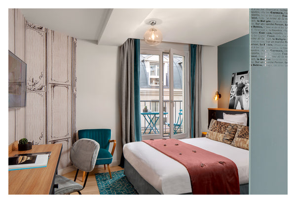 Le Lyric Hôtel est situé dans une rue calme proche du magnifique Opéra Garnier,  Paris, France romantic room with balcony Room in boutique hotel vacation rental 28532400