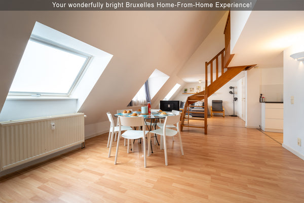Modern, self-contained duplex, 2-bedrooms (1 with blackout curtains) , 2 bathroo Brussels, Belgium Adorable, Modern City Central APT (EU District) Entire rental unit vacation rental 43817293