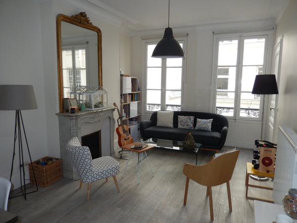 Beautiful Haussmann apartment of 57 m2, Scandinavian decoration, quite equipped, Paris, France 3 rooms, calm, 1mn from the subway Entire rental unit vacation rental 3865145