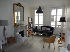 Beautiful Haussmann apartment of 57 m2, Scandinavian decoration, quite equipped, Paris, France 3 rooms, calm, 1mn from the subway Entire rental unit vacation rental 3865145