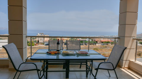 Azure Sea view House is a newly built self catering apartment located in Vrachok Heraklion, Greece Azure Sea View House Entire home vacation rental 51406884