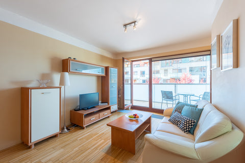 BEAUTIFUL & spacious apartment with a large TERRACE with a river view placed in  Prague, Czechia River Diamond Apartment Entire rental unit vacation rental 16214624