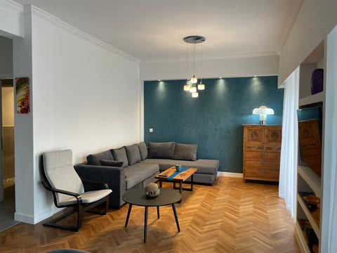 A spacious apartment (90m2) 15 minutes from Acropolis, 5 minutes from Temple of  GR 2 bedroom apartment in Koukaki 10' from Acropolis Entire condo vacation rental 601418088612200087