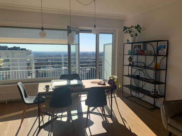 Spacious and bright 2 bedrooms apartment with great views on the 9th floor (lift Brussels, Belgium Lovely 2-bedroom condo,peaceful and well connected Entire condo vacation rental 53090784