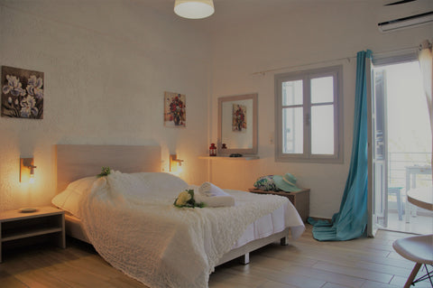 A very beautiful, clean and relaxing room. The apartment is located in a complex Analipsi, Greece Relaxing Double Room with Terrace and Garden View Room in serviced apartment vacation rental 33303631