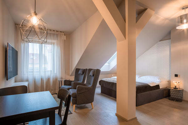 Experience the brand new stylish fully furnished apartments designed by renowned  Spacious Design Studio w. A/C Entire serviced apartment vacation rental 52416966