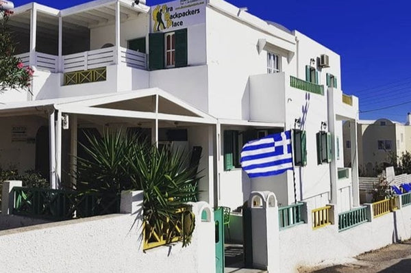 Fira Backpackers is a new budget place with private rooms and dorms in downtown  Thera, Greece 4 Persons private room  at Fira downtown Private room in guesthouse vacation rental 41015178