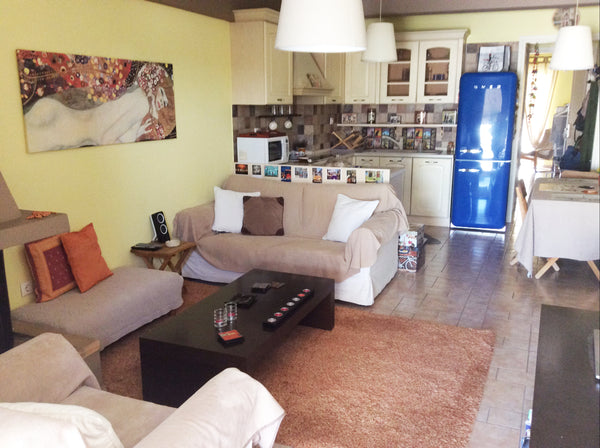 The apartment is on the fourth floor of a new building. It's located in resident Athens, Greece Feel like home Entire rental unit vacation rental 21471624