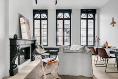 Kom bij na een drukke dag vol kunst en cultuur in het stijlvol verbouwde Maison  Ghent, Belgium Luxury and charming apartment, with terrace and view over towers of Ghent. Entire loft vacation rental 23518039