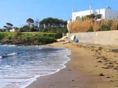 On a crystal clear, picturesque beach with magnificent views,the last step on th Gavrio, Greece VILLA BY THE SEA Cycladic home vacation rental 44851548