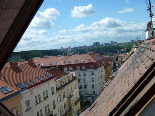 We are offering to share a big and sunny flat in a very charming quater in Vršov Prague, Czechia Attic apartment in a quiet area near the center Private room in loft vacation rental 4123951
