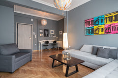 The newly designed and refurbished two-bedroom appartement is located in the hea West Athens Regional Unit, Greece Modern & Stylish Apt at the Heart of Athens Entire rental unit vacation rental 28863215
