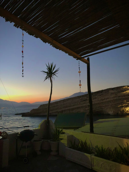 The house is situated above the matala bay , overlooking the beach and caves. Th Matala, Greece Doma Cycladic home vacation rental 670003014360225746