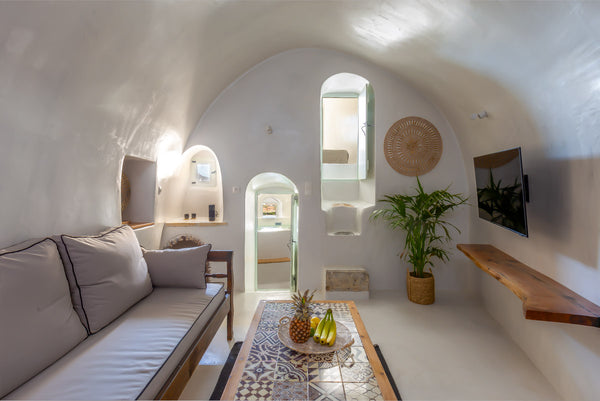 This unique cave suite is part of a traditional castle in one of Santorini's mos Athens, Greece Exi Castle Deluxe Suite with Jacuzzi Entire rental unit vacation rental 615666631513207785