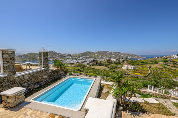 Myconian Villa  with minimalist Traditional  interiors, spacious, with jaw-dropp Greece 9 Muses Villa Clio, 3 BR with private plunge pool! Entire villa vacation rental 29863575