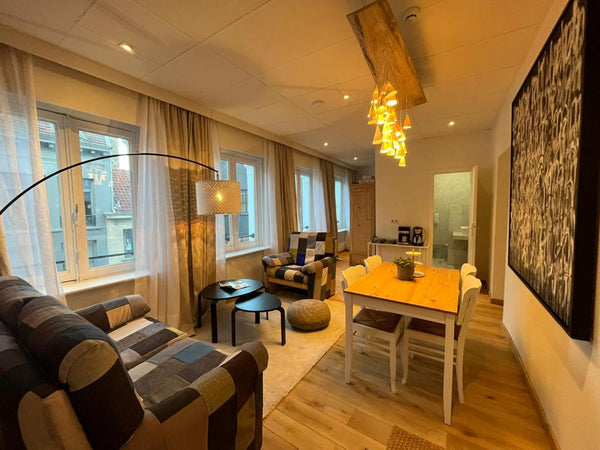 Our appartment is located at the heart of Antwerp ! A 2 minute walk and you are   Artsy residence in the heart of Antwerp Entire serviced apartment vacation rental 557644945476052091
