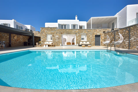 Myconian Luxury Villa with access to a secluded sandy beach.<br /><br /> Μinimal Greece Tohu Villa 2 ,3BR with Private pool! Entire villa vacation rental 45510392