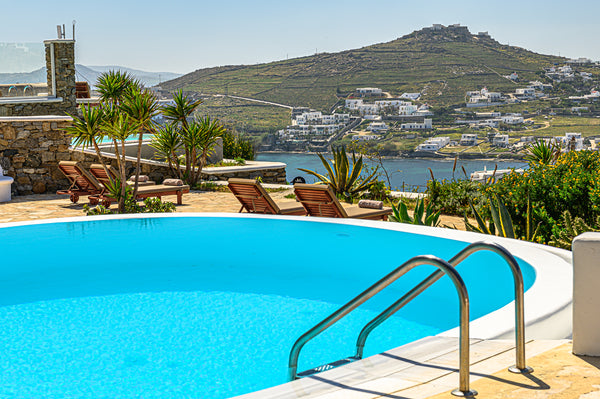 Myconian Villa  with minimalist Traditional  interiors, spacious, with jaw-dropp Greece 9 Muses Villa Terpsichore, 4 BR with private pool! Entire villa vacation rental 29874558