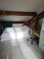 Disponible dernier jour de la fête des lumières.<br />Chambre en duplex d'un app Lyon, France Fête des Lumières!Chambre en duplex à Croix-Rousse Private room in rental unit vacation rental 53679513
