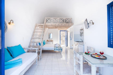 Agnadi Villas Santorini is a brilliantly whitewashed building surrounded by beau  Agnadi Superior Sea View Room with Loft Private room in bed and breakfast vacation rental 47708479