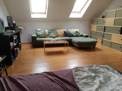 <b>The space</b><br />the room has no door, but it's on the 3th floor, the whole Antwerp, Belgium Topfloor Private room in townhouse vacation rental 52645207