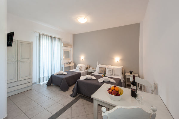 Our complex consists of a number of Studios and Apartments<br />The Studios are  Paros, Greece Triple studio με θέα στην θάλασσα Entire serviced apartment vacation rental 12514690
