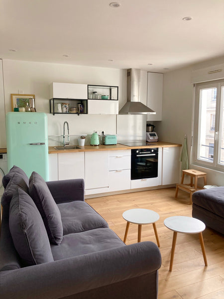 The appartment is very shiny and you can enjoy very nice lights until sunset eve Paris, France Shiny & quiet apartment in  Paris Nord Marais Entire rental unit vacation rental 6627872