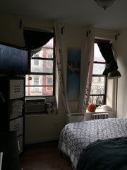 Room with queen bed in newly renovated LES apartment.  Exposed brick in bedroom/ New York, NY Rental unit in New York · ★4.71 · 1 bedroom · 1 bed · 1 bath Private room in rental unit vacation rental 11544438