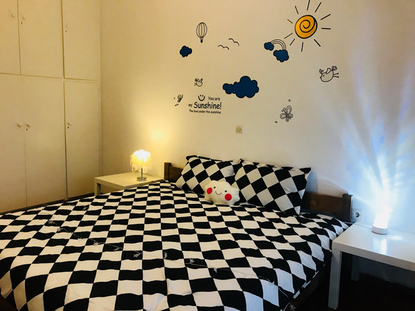 There are four bedrooms in the room, one of which you are staying in. Balcony wi Tianjin, Tianjin, China sunshine room Private room in rental unit vacation rental 569247865697947721