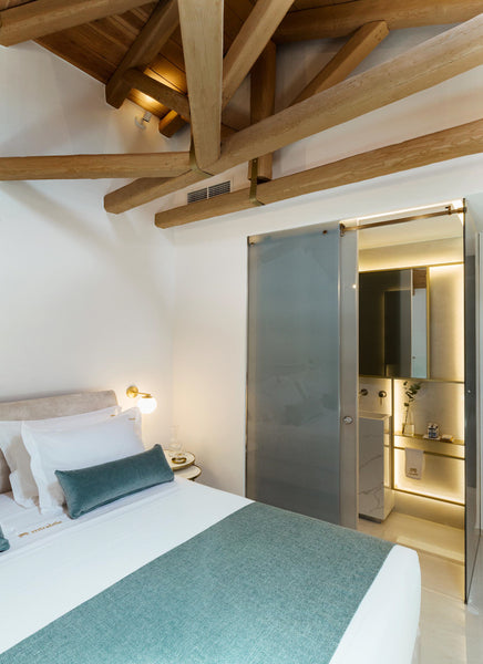 Topaz the Superior two-level suite has a comfortable living room with a sofa bed Chania, Greece Topaz Suite - Mirabile Suites Room in boutique hotel vacation rental 44725325