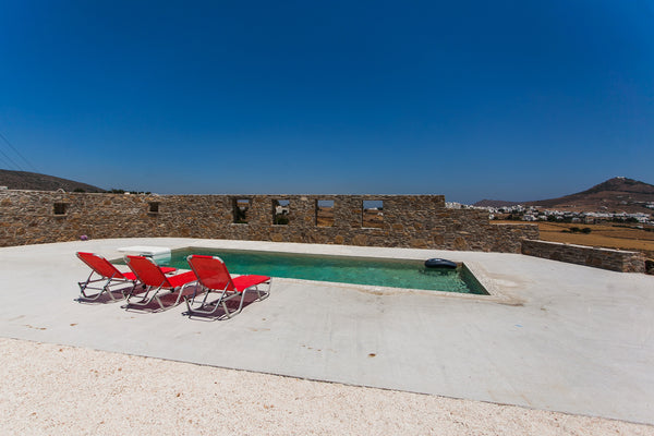 We offer you a complex of three separate apartments in the town of Tourlos with  Greece NikoRamaVilla Paros with Sea View & SwimmingPool Cycladic home vacation rental 5795466