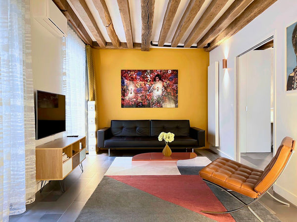 This cozy and bright apartment is located in the 2nd district of Paris. You can  Paris, France La Diva - Le Haut Marais - With AirCon ! Entire rental unit vacation rental 23643769