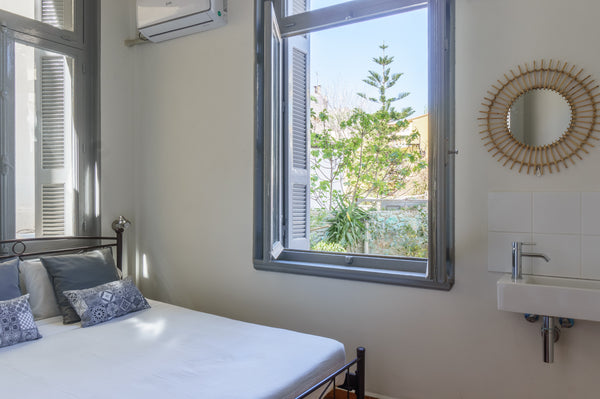 This is a private room in a newly refurbished  1920's neoclassical building. Roo Athens, Greece Ensuite double bedroom with Acropolis View Private room in bed and breakfast vacation rental 33767446