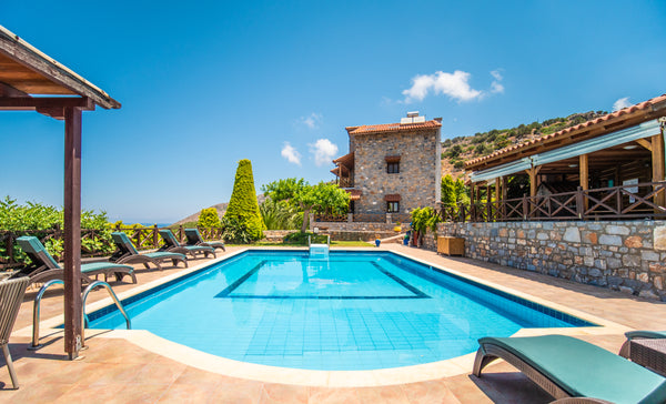 A stone-built messonaites in a distance of 48 kilometers from Heraklion and 18 k Heraklion, Greece Villa GAIA Panoramic view Entire cottage vacation rental 14956717