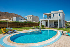 A cluster of  luxury 3 bedroom villas less than a 5 minute walk to Lardos Beach. Lardos, Greece A Stylish Beach Villa south of Lindos Heated pool Entire villa vacation rental 44638944